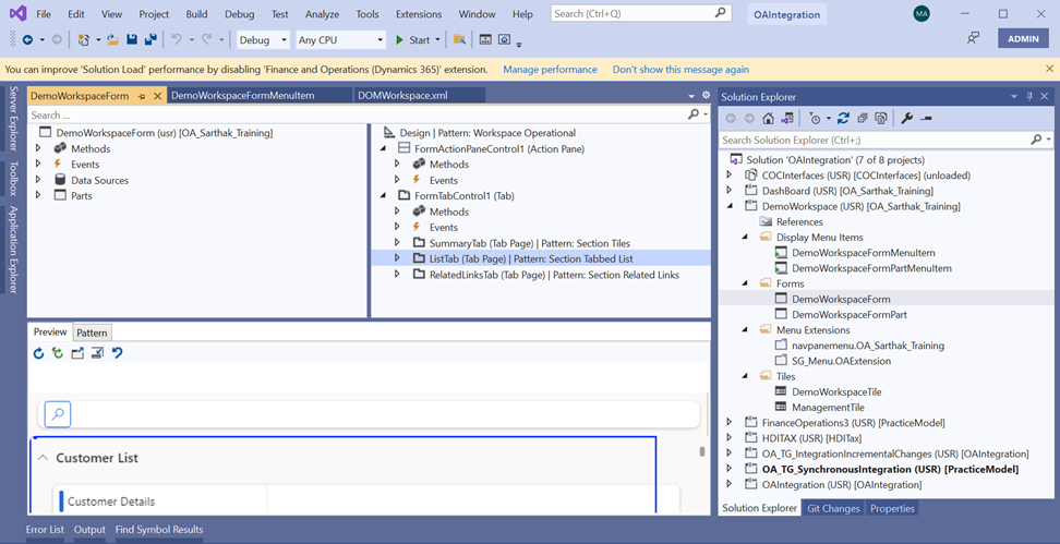 OneByte: Custom Workspace in Dynamics 365 Finance & Operations | OnActuate