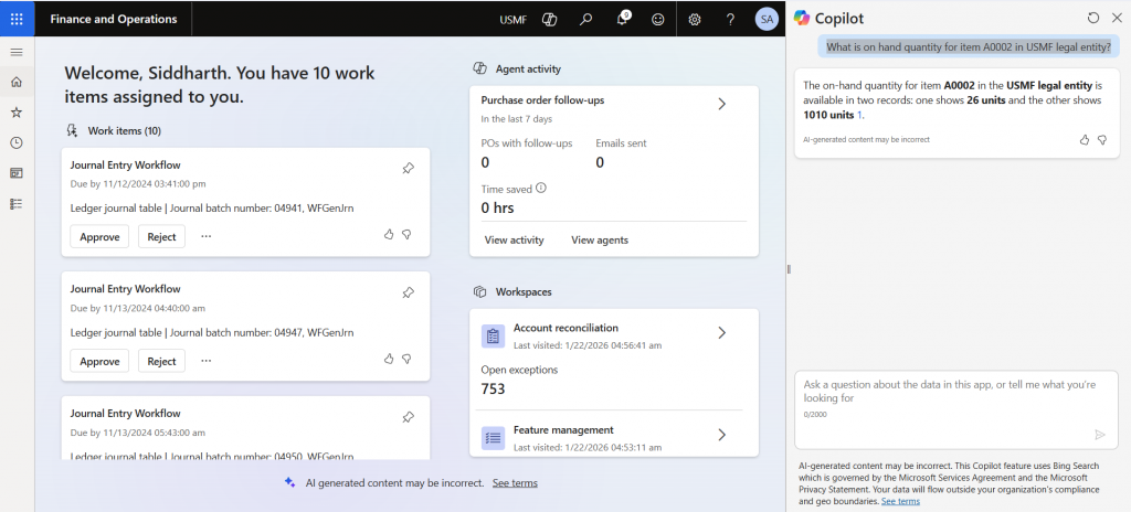 inventory query result
