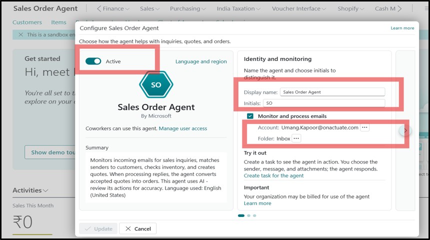 set up mailbox monitoring
