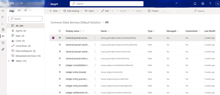 Enable long term retention in Power Platform